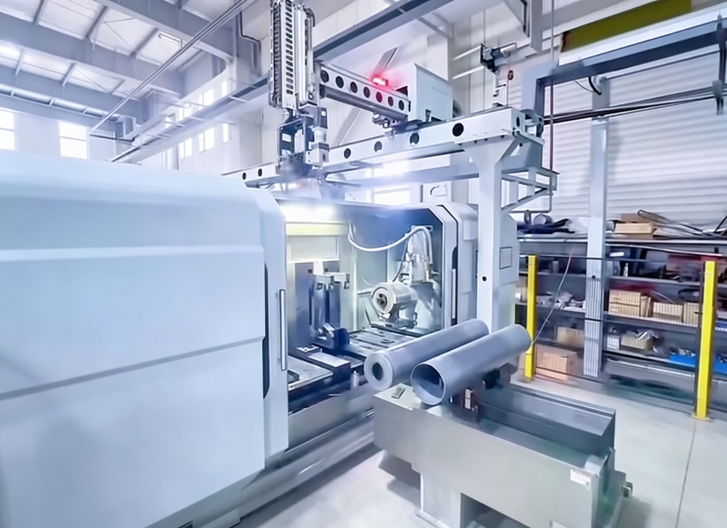 Automated lights-out smart factory workshop
